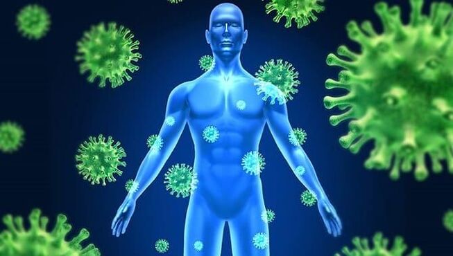 parasitoen ondorioz immunitatea gutxitu